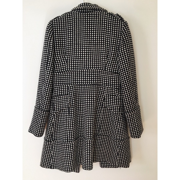 Polka-Dot Double Breasted Trench Coat - Picture 2 of 5